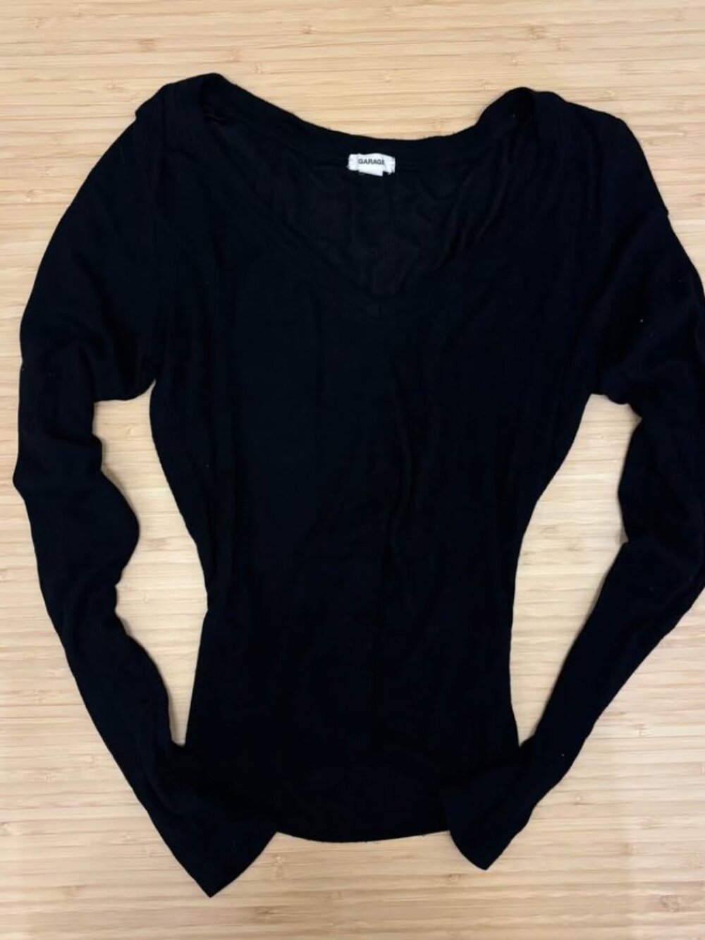 garage v neck long sleeve